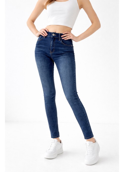 Ελαστικό Ψηλόμεσο Τζιν Skinny Fit